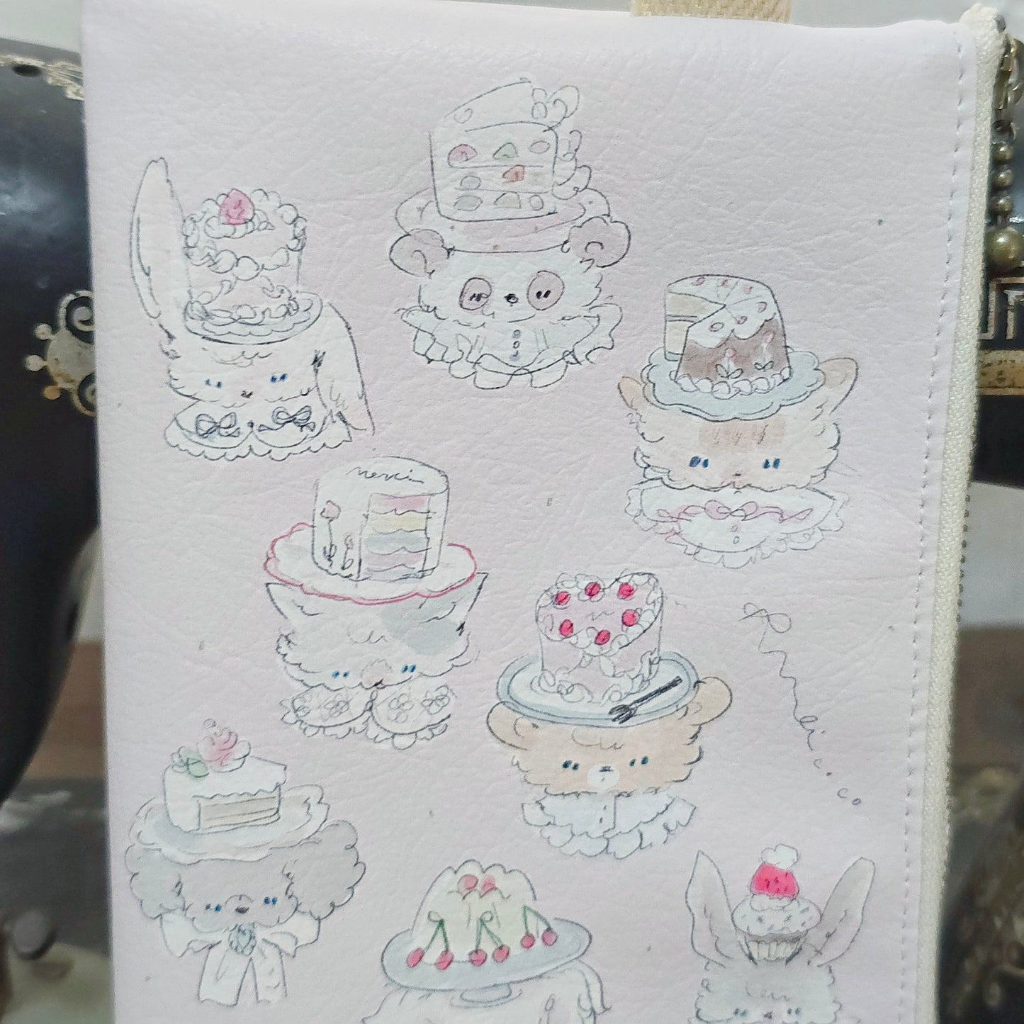 Mei coco/「cake hat」ポーチ