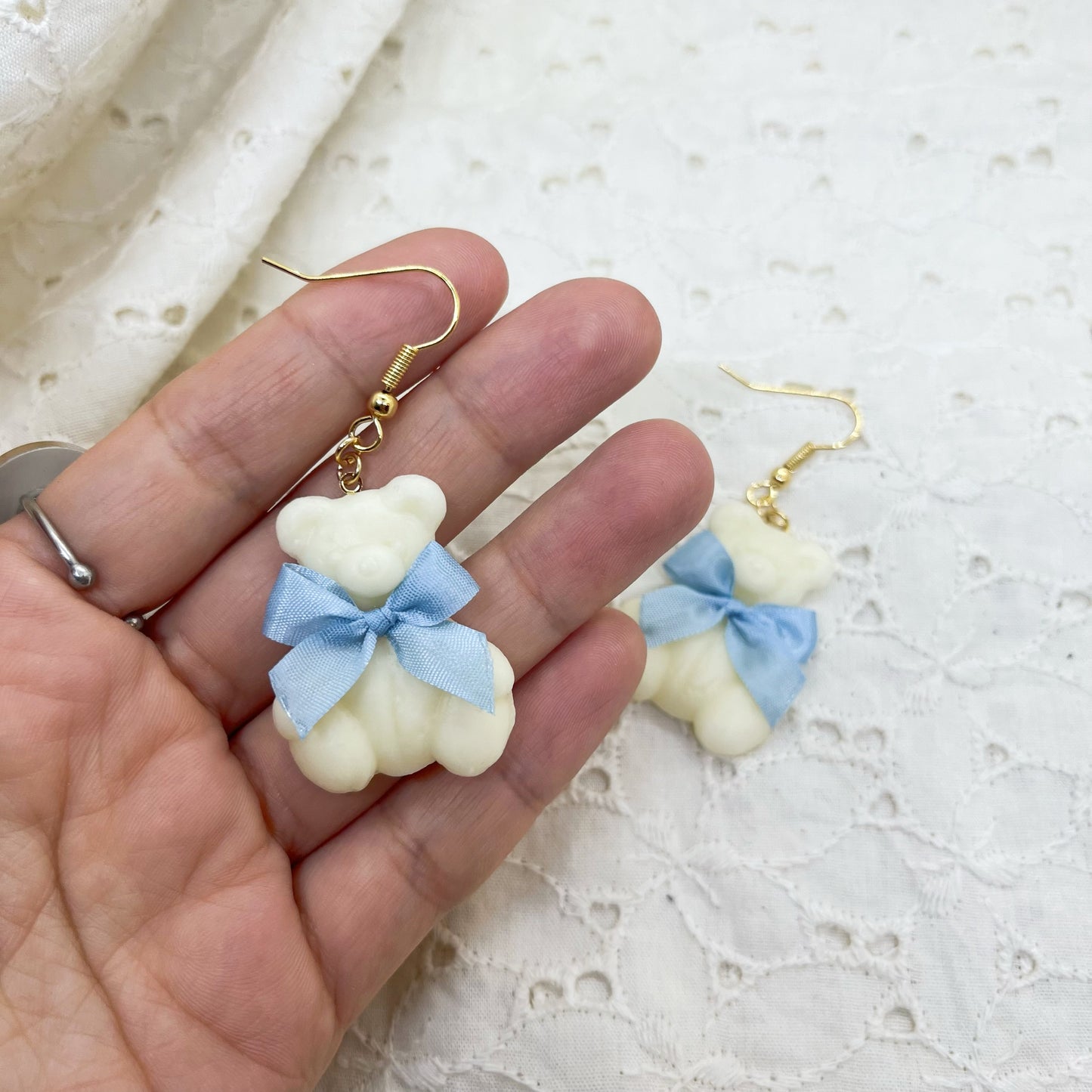 TiTi/くまチョコ&リボンピアス②