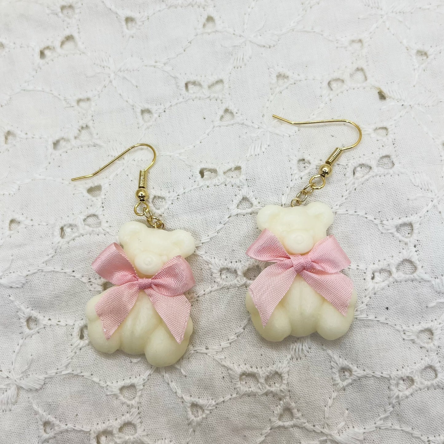 TiTi/くまチョコ&リボンピアス①