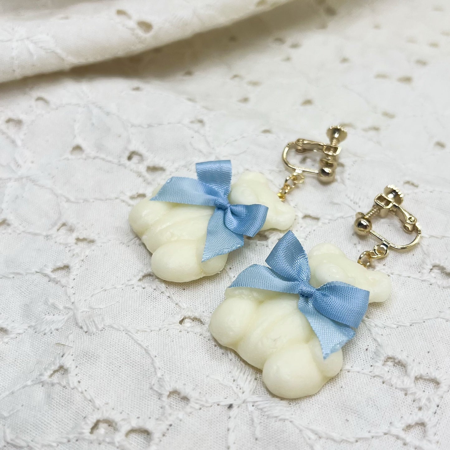 TiTi/くまチョコ&リボンイヤリング⑤