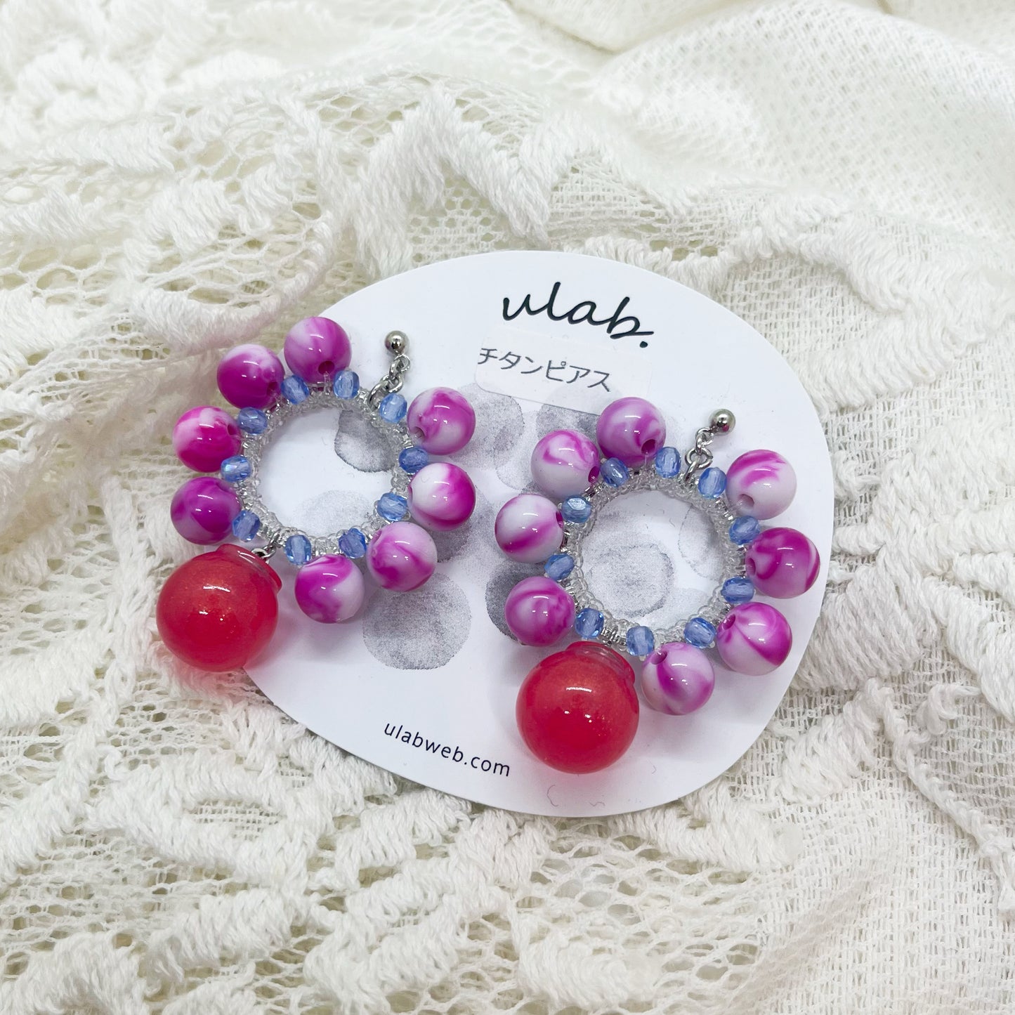 ulab./祝い花ピアス⑤