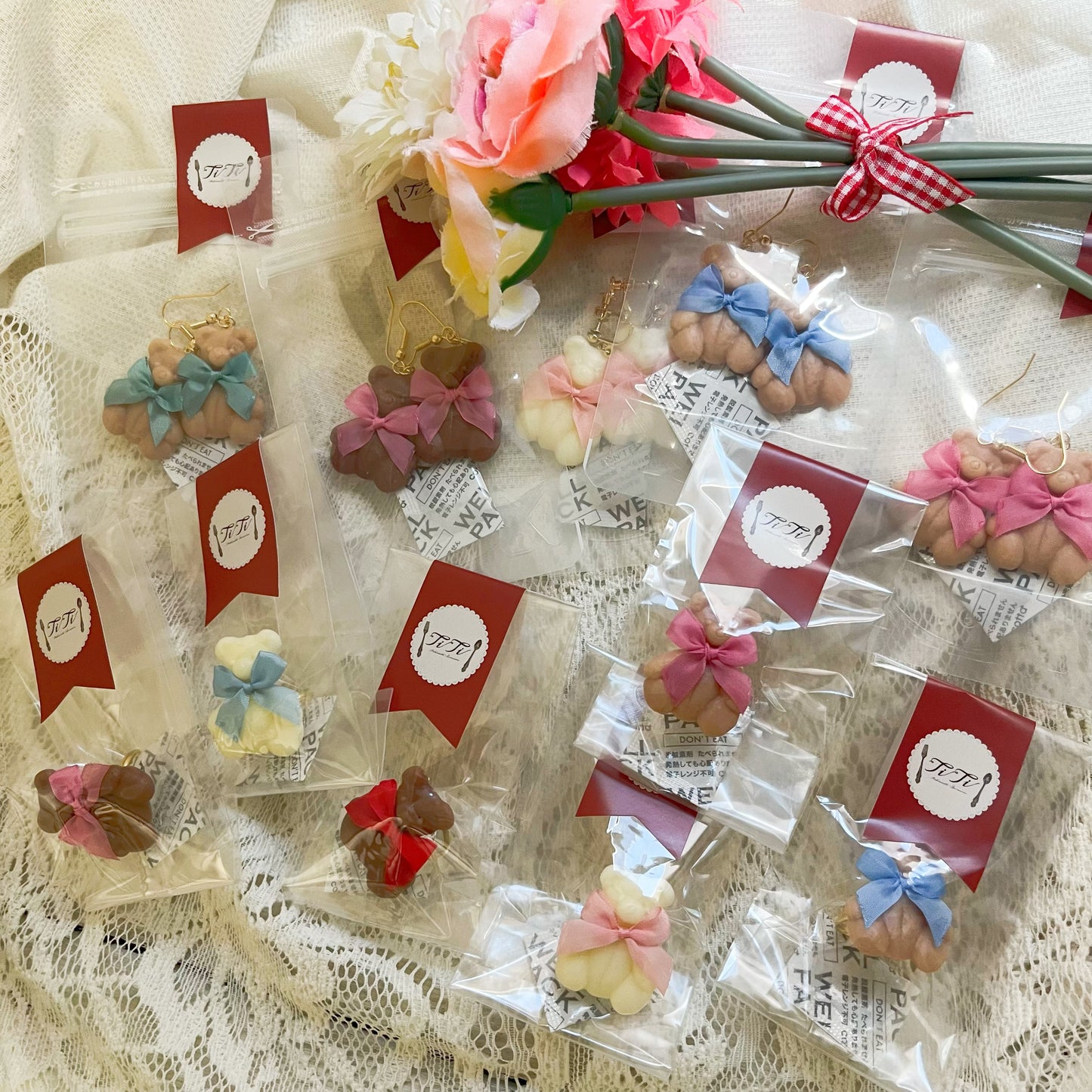TiTi/くまチョコ&リボンイヤリング②