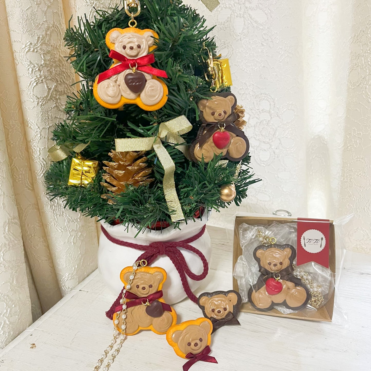 TiTi/くまのアイシングクッキーネックレス②