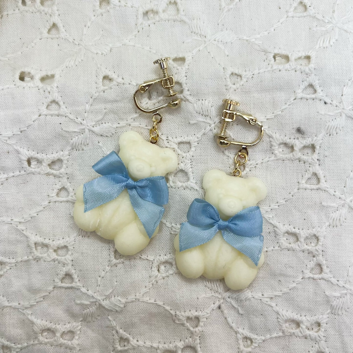 TiTi/くまチョコ&リボンイヤリング⑤