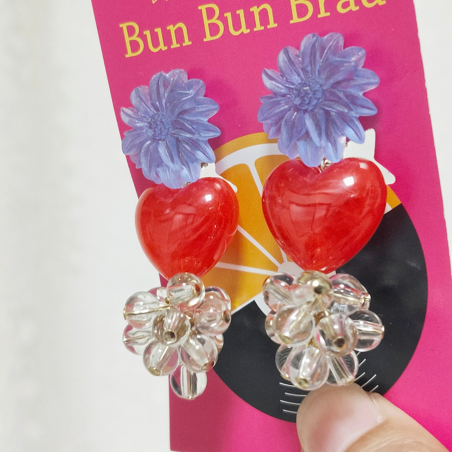 BunBunBrau/ぷるりんハート赤イヤアクセ