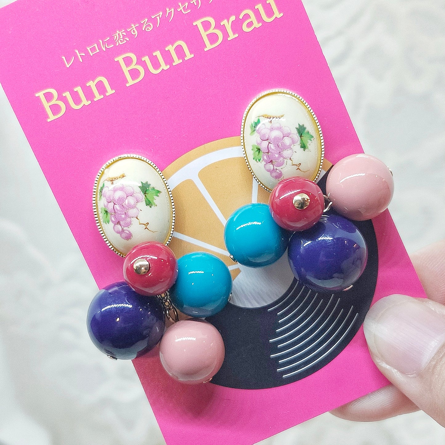 BunBunBrau/たわわのレトロイヤアクセ(ぶどう)