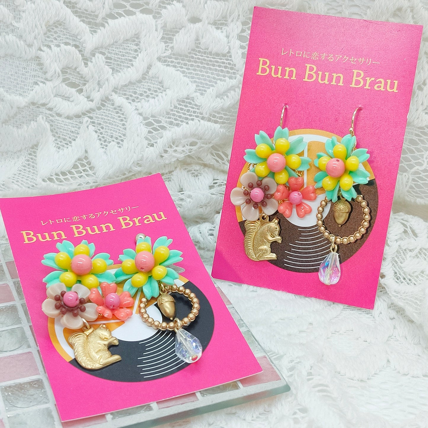 BunBunBrau/リスとどんぐりイヤアクセ②