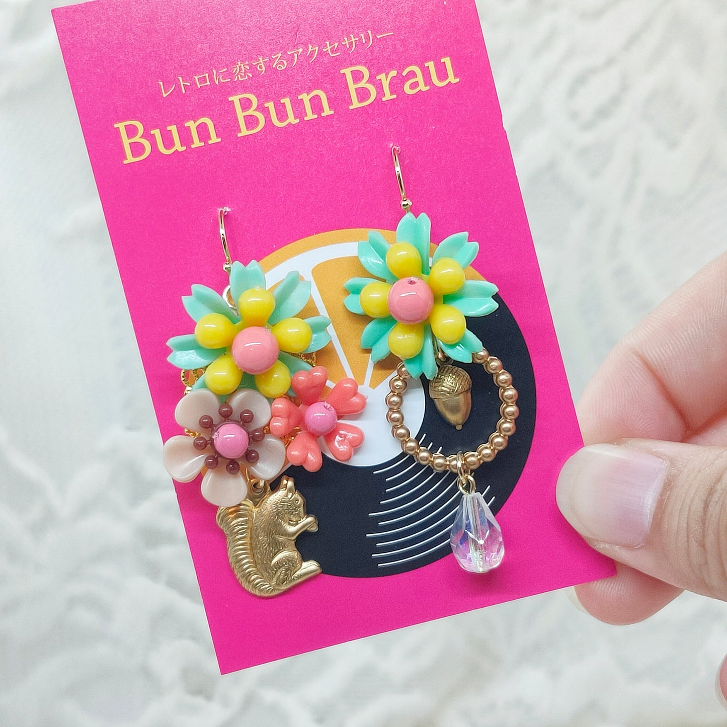 BunBunBrau/リスとどんぐりイヤアクセ②