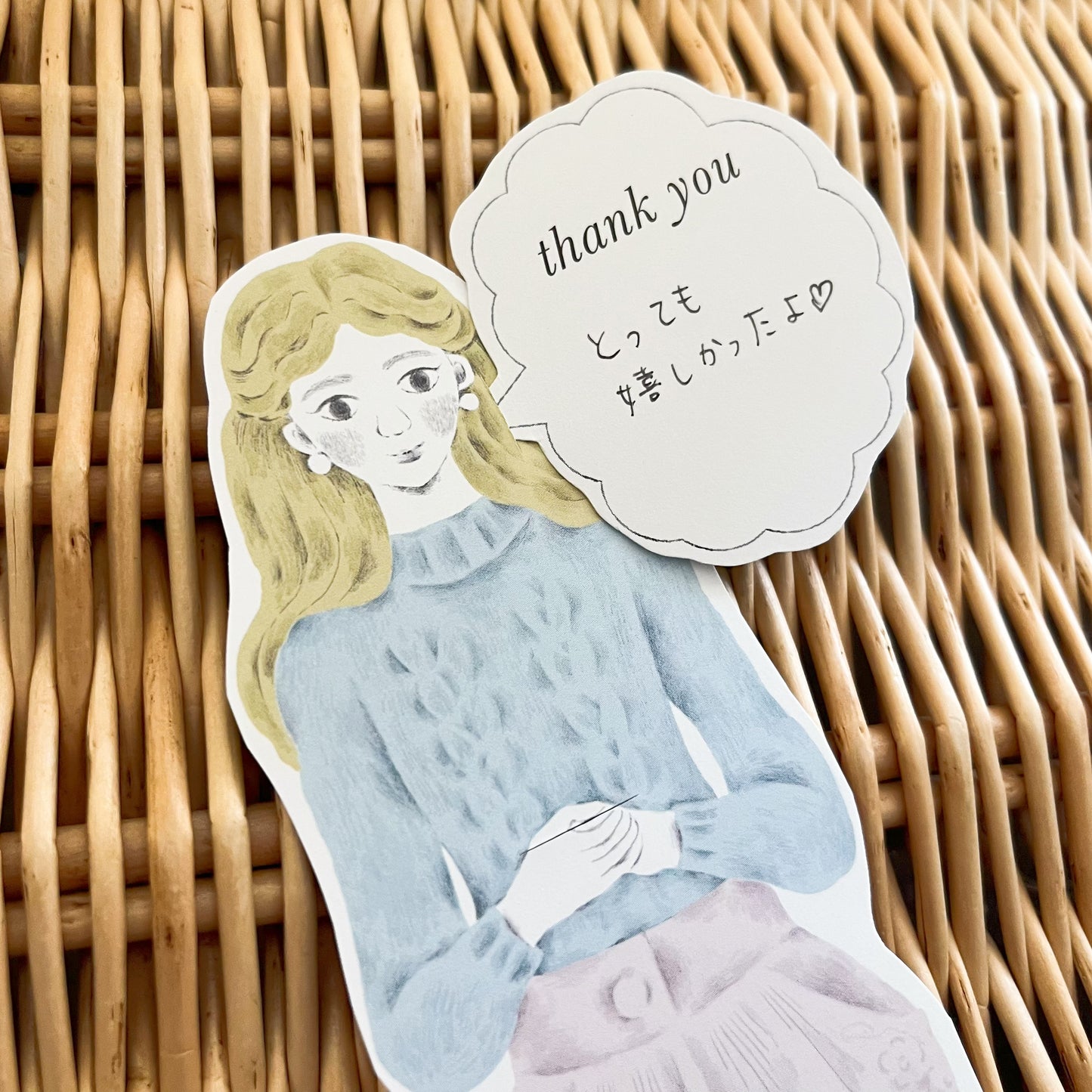 figpolkadot/お花とセリフ(thank you)