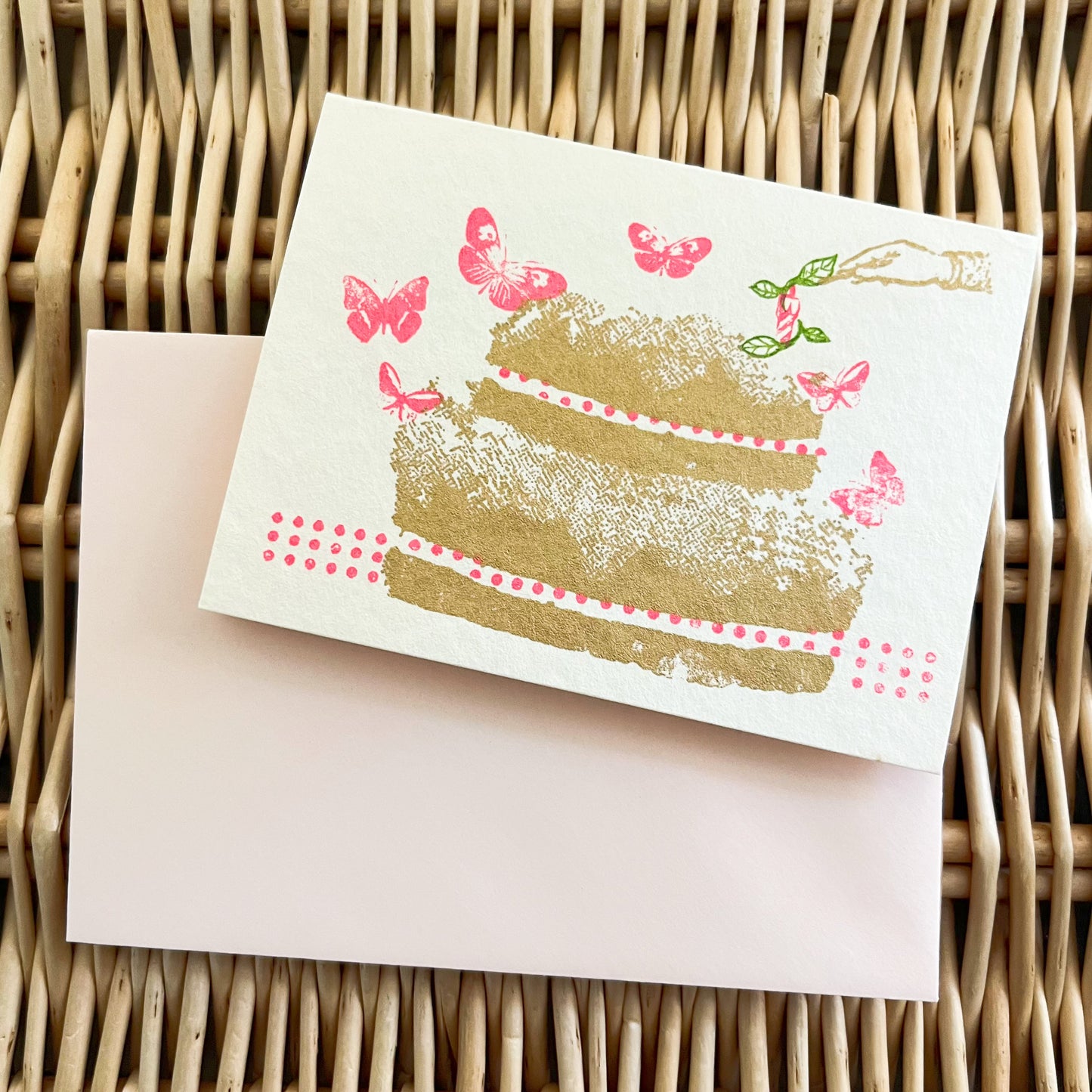 figpolkadot/message card(蝶のcake)