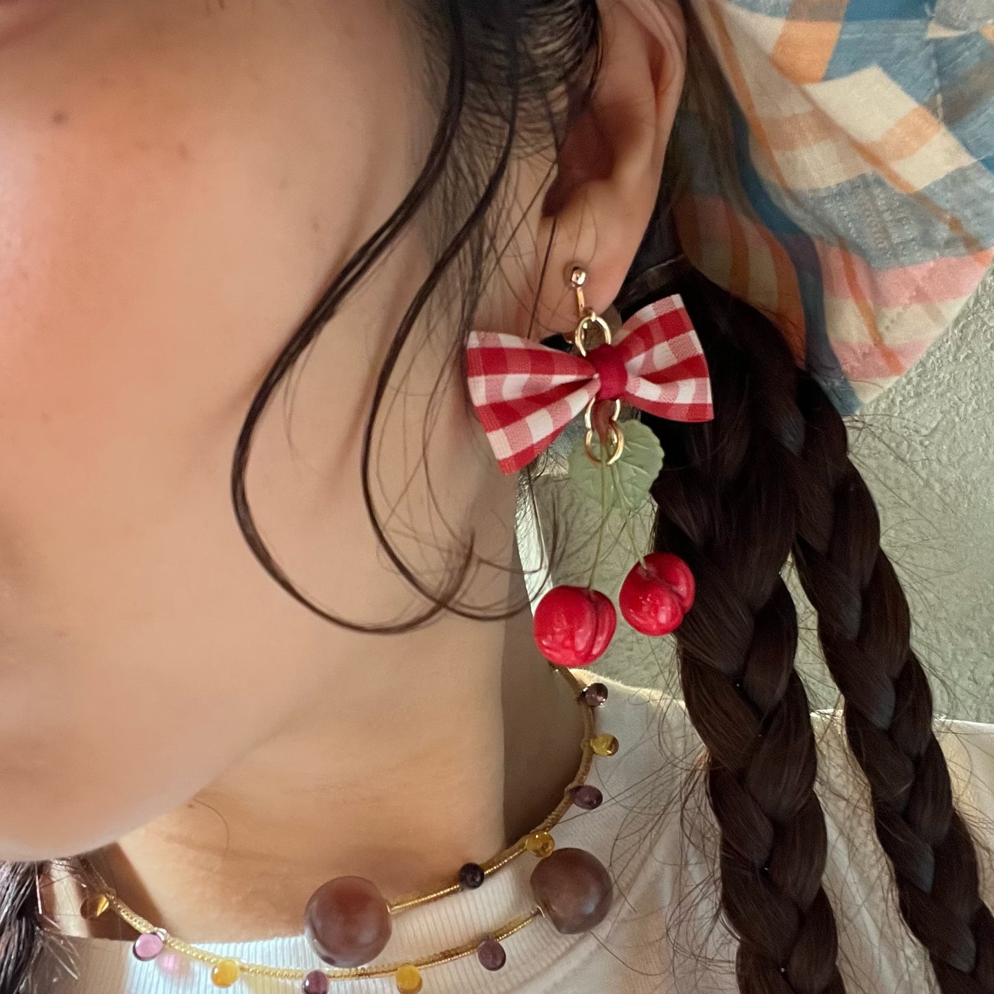 TiTi/さくらんぼのイヤリング