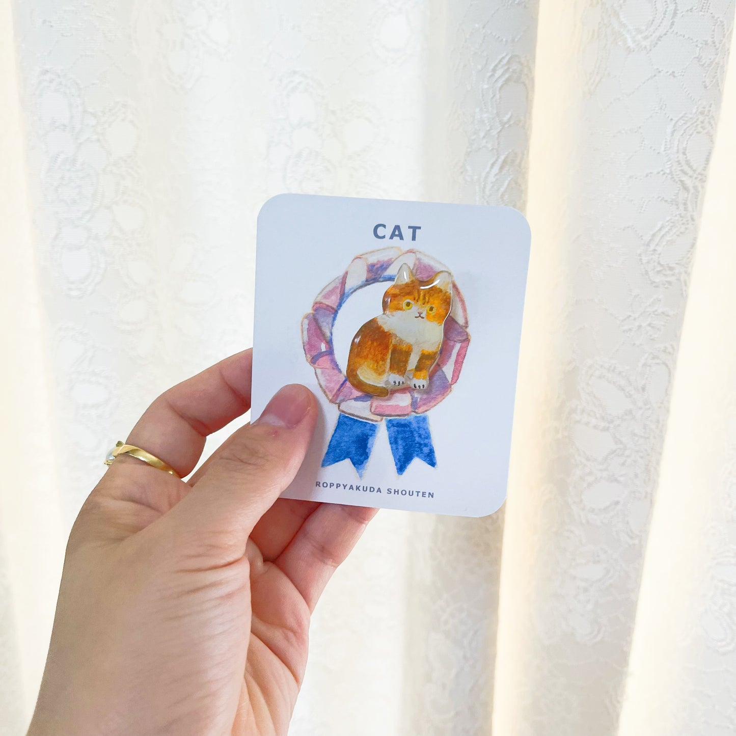 六百田商店/サビっぽい子猫さんブローチ