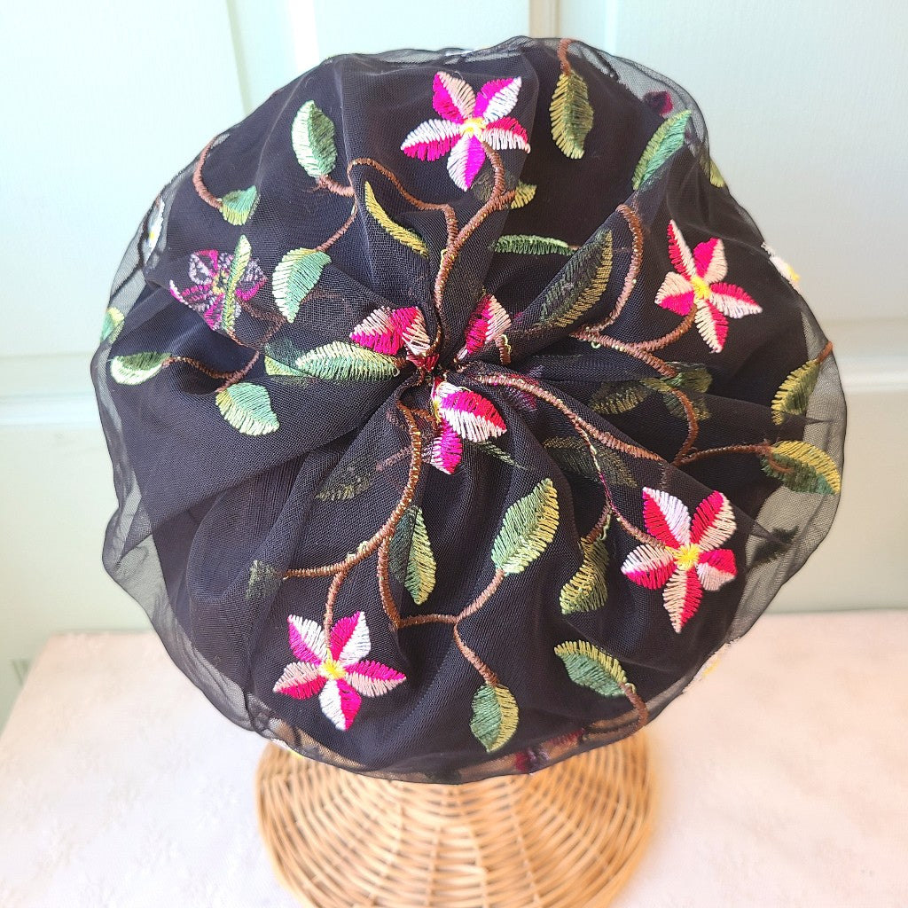 Coco&Ami/お花刺繍すみません(黒)
