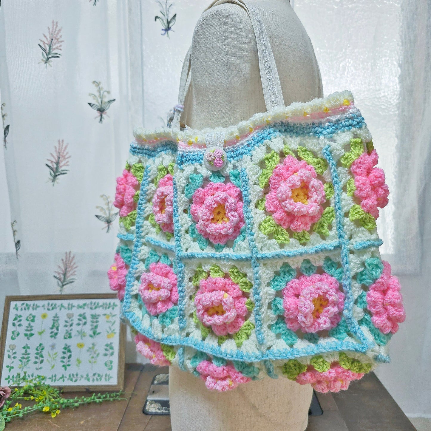 ruiron/sugar flower bag(pink)
