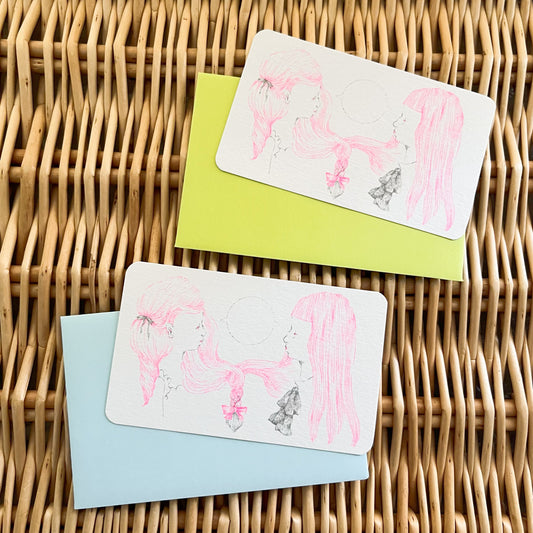 figpolkadot/mini card（girls talk）