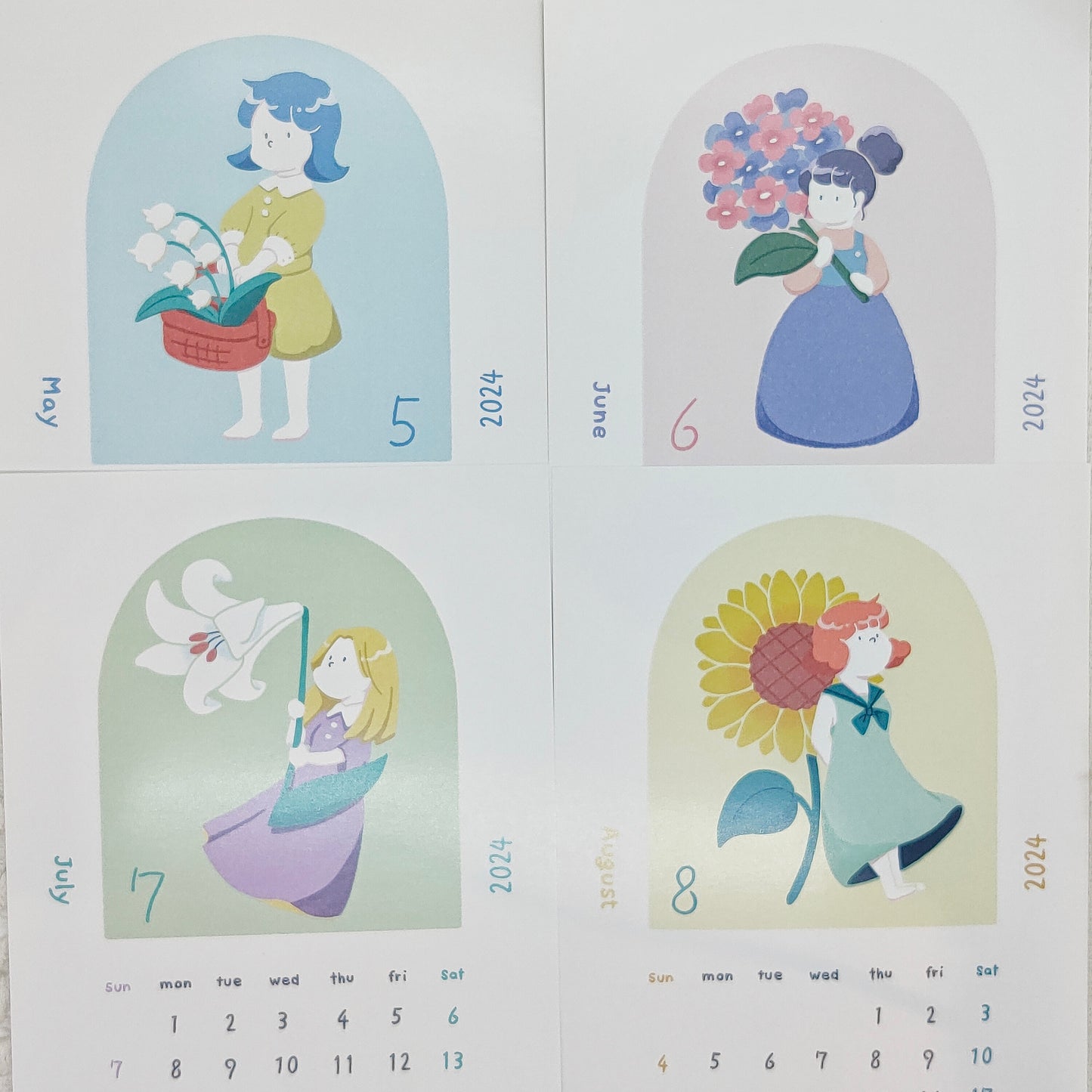 harapecora/誕生花のカレンダー