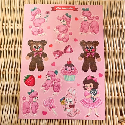 Ma cocotte/A5シートシール(1)